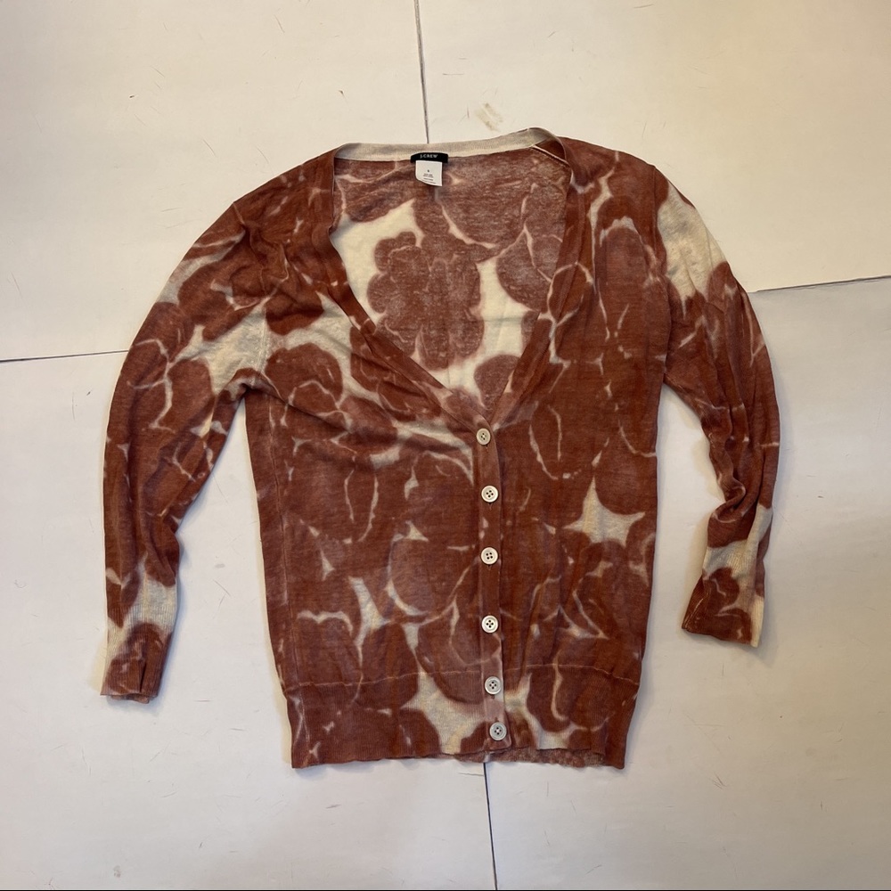 Lightweight J. Crew Tie Dyed Cardigan